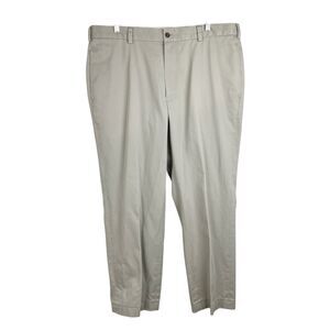 Brooks Brothers Men 37 x 28 Advantage Chino Clark Flat Front Cotton Preppy Pants